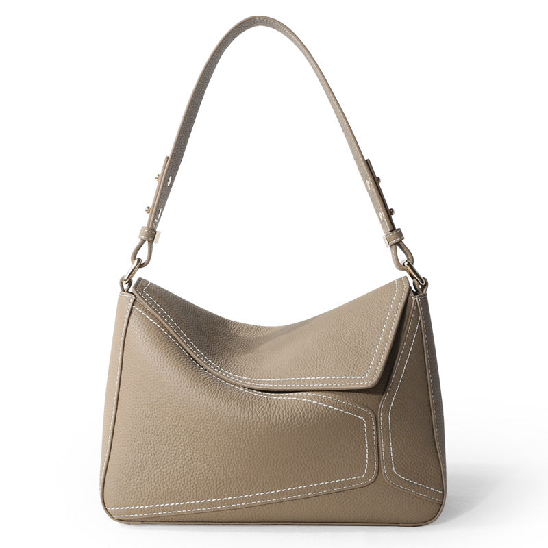 June Plum London Bank Elephant Grey bag — front view