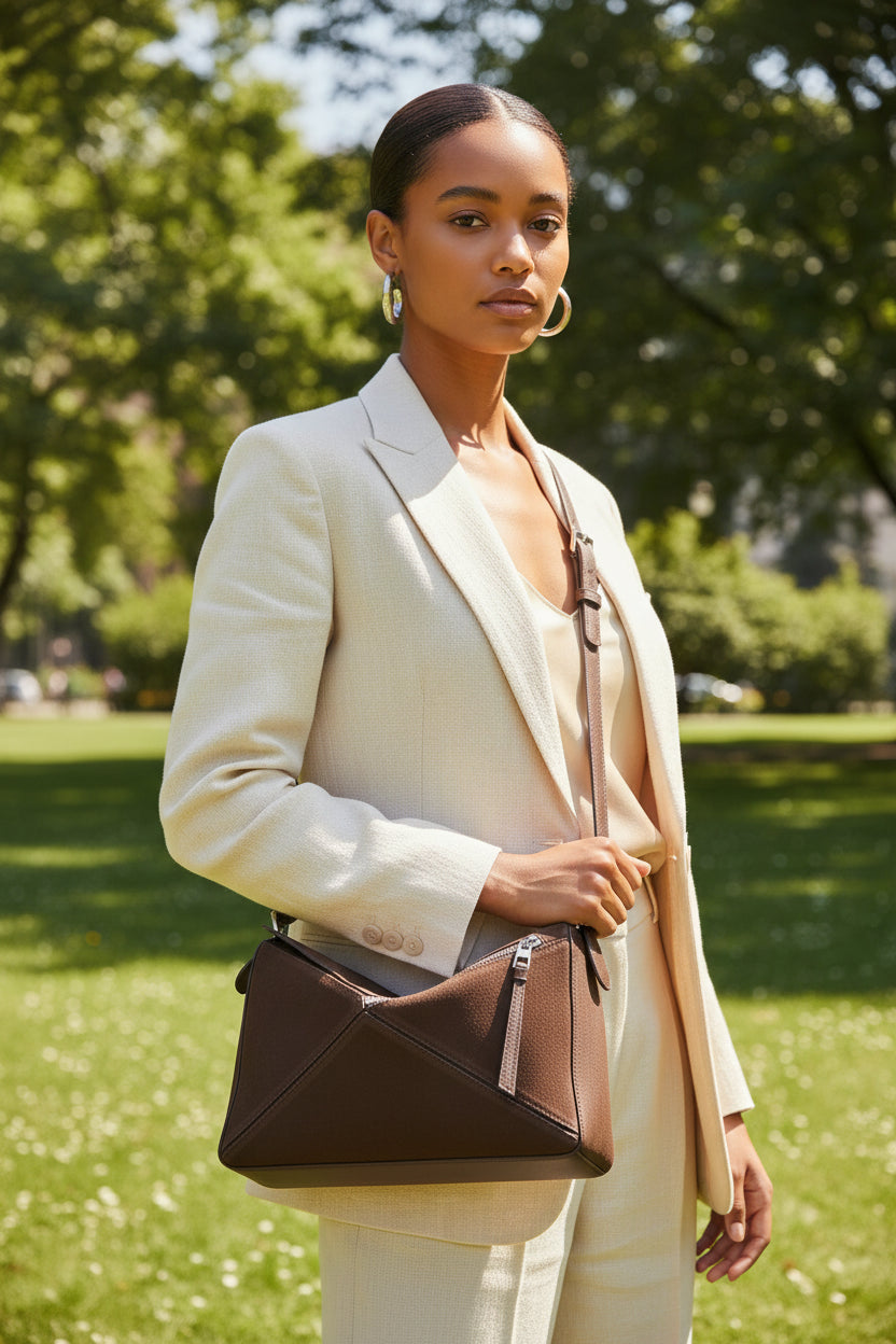 June Plum London Carnaby bag — lifestyle shot