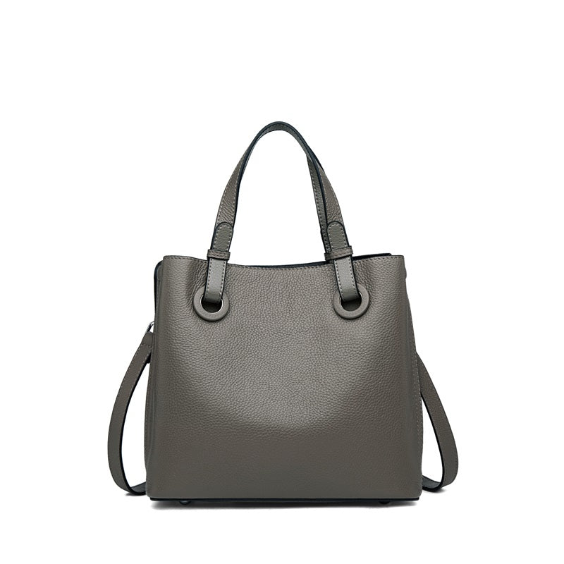 June Plum London Piccadilly Elephant Grey bag — back