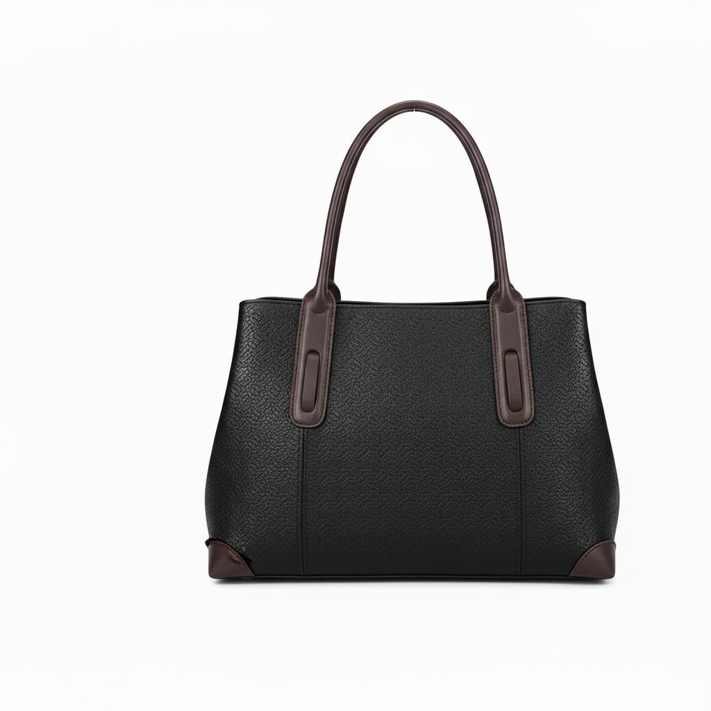 June Plum London Soho Black and Coffee Tote 