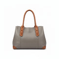 
June Plum London Soho Grey and Brown  Tote 