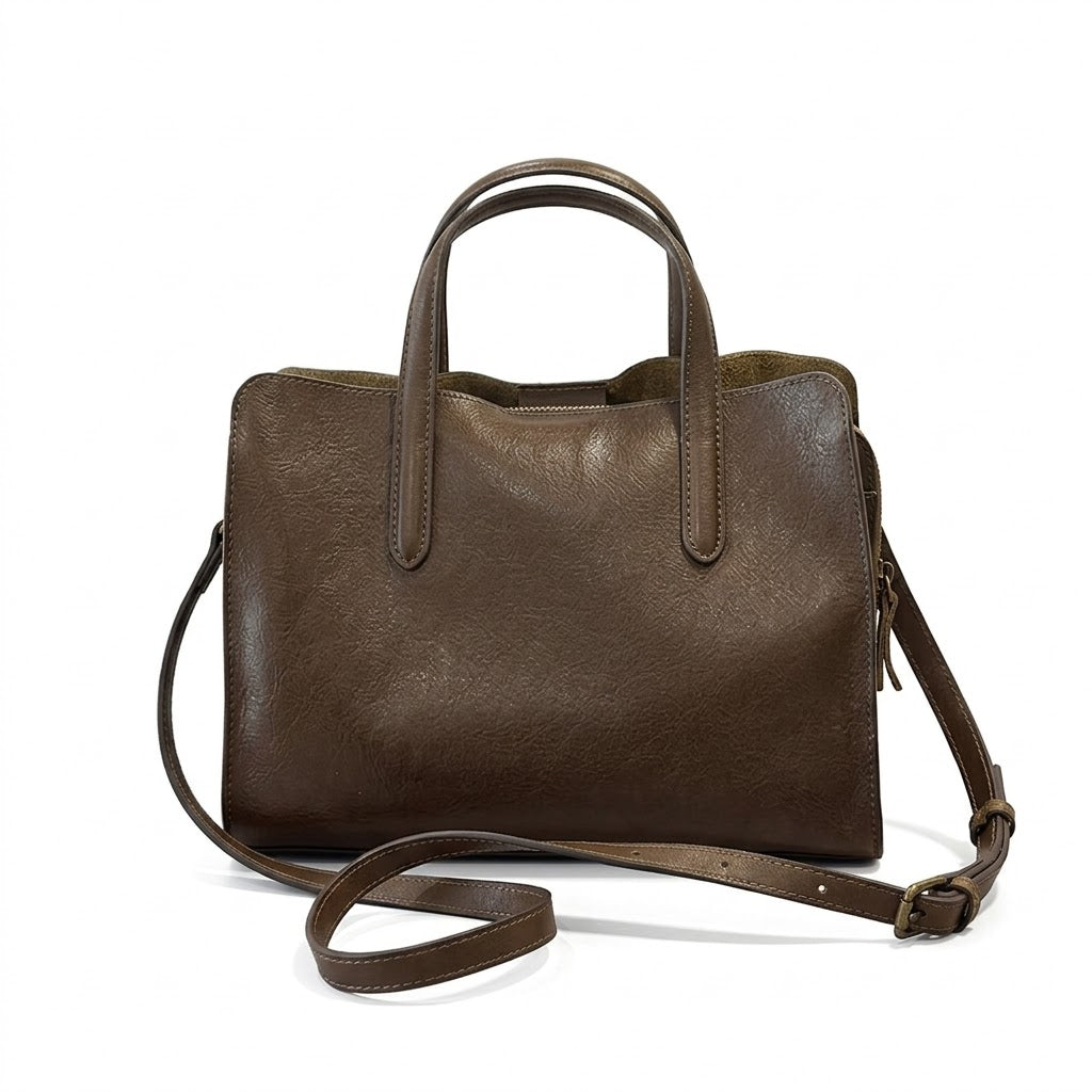 June Plum London Richmond tote bag — avocado